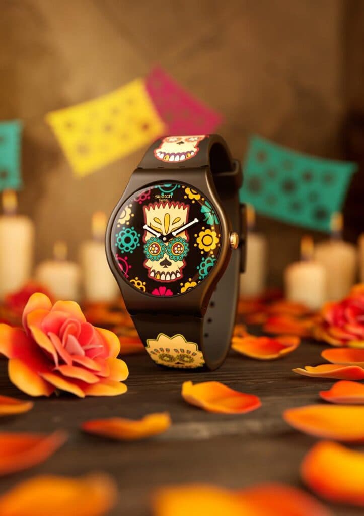 Swatch celebra Halloween y el Día de los muertos a todo color